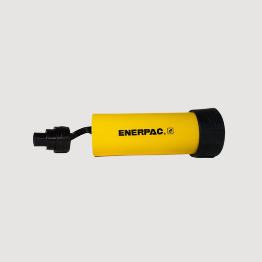 ENERPAC RC104 Hydraulic Cylinder: 10 ton capacity, 4 in Stroke, General Purpose, Single Acting, Steel