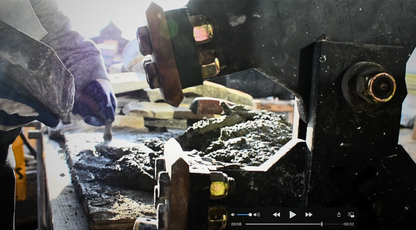 StoneX Splitter Thin Veneer Stone Splitter Made in Montana T 50 Steel Mason tool on the field chisel wedge hardie