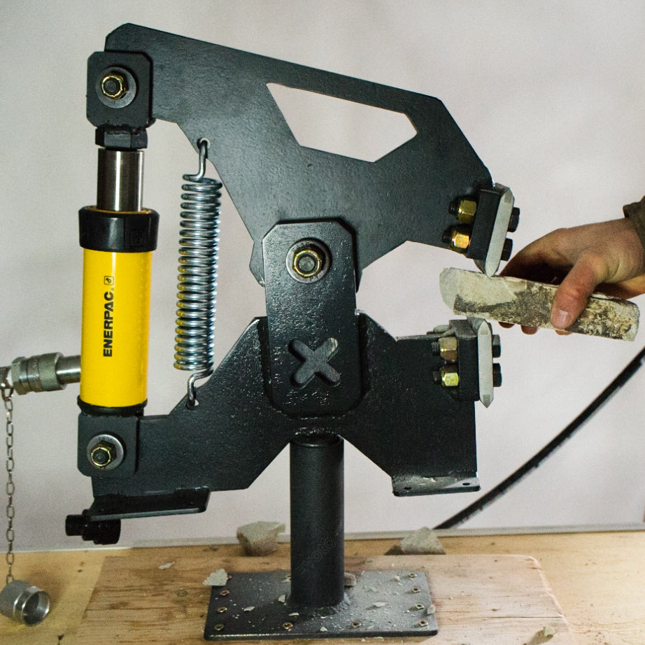 veneer stone splitter, veneer stone cutter, thin veneer stone splitter, cultured stone, pavers, brick, lightweight and portable